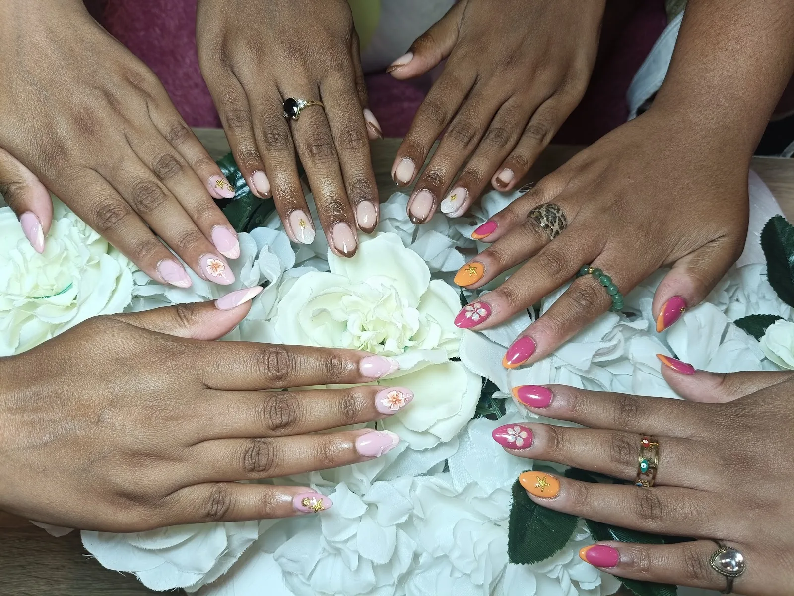 Close-up of clean cuticle work and smooth gel finish 6